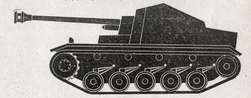 [A 75-mm tank destroyer on a modified chassis—7.5-cm Pak 40 (Sf.) auf Pz. Jäg. II (Marder II).]