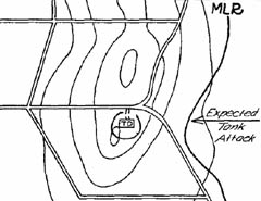 [Figure 23. Position in readiness (battalion attached to infantry division) - Wrong]